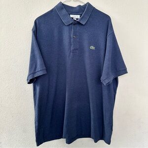 Lacoste Men's Blue Classic Fit Chemise Polo Short Sleeve Shirt Size 7 / 2XL